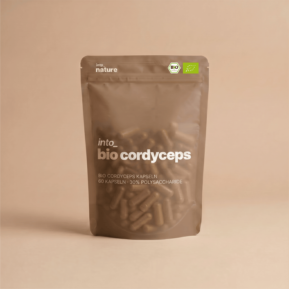Into Nature Bio Cordyceps – Originalpackung mit 60 Kapseln