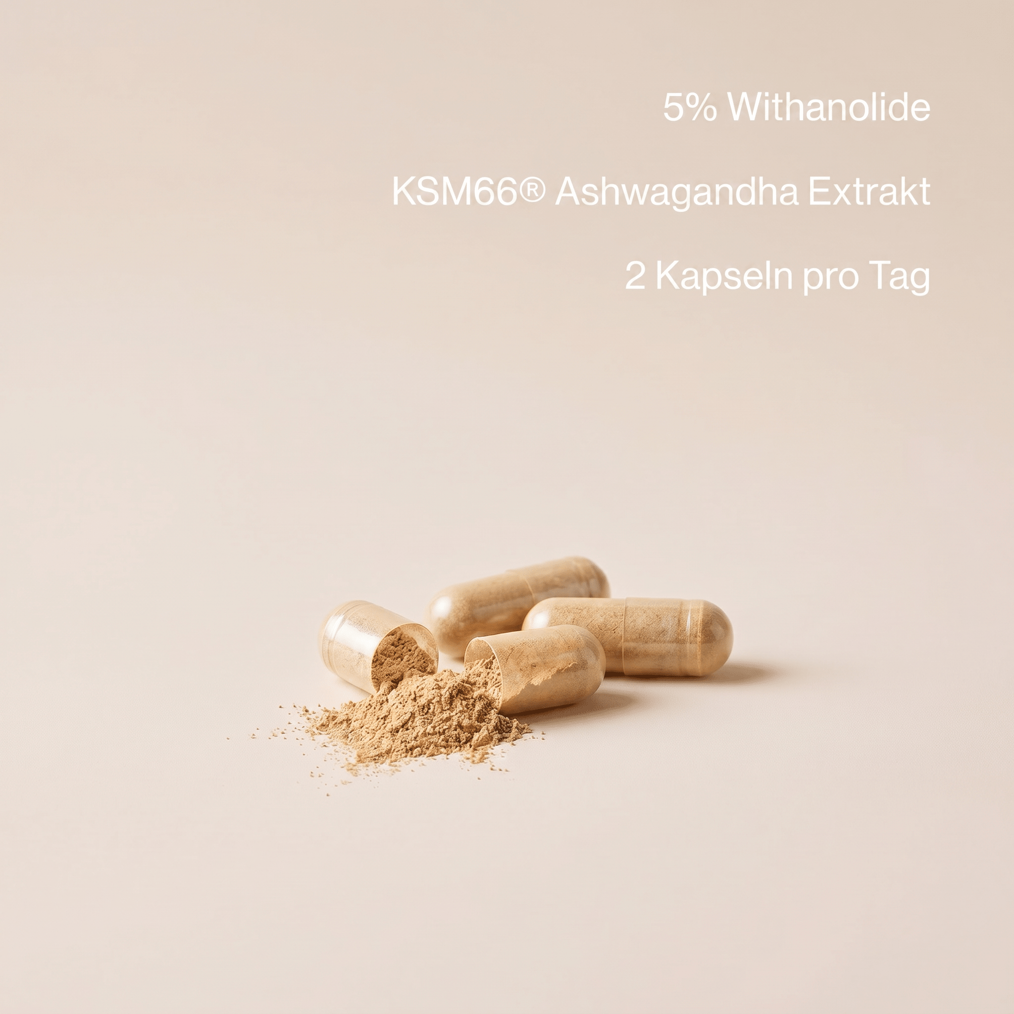 Bio Ashwagandha KSM-66 Kapseln aus indischer Schlafbeere