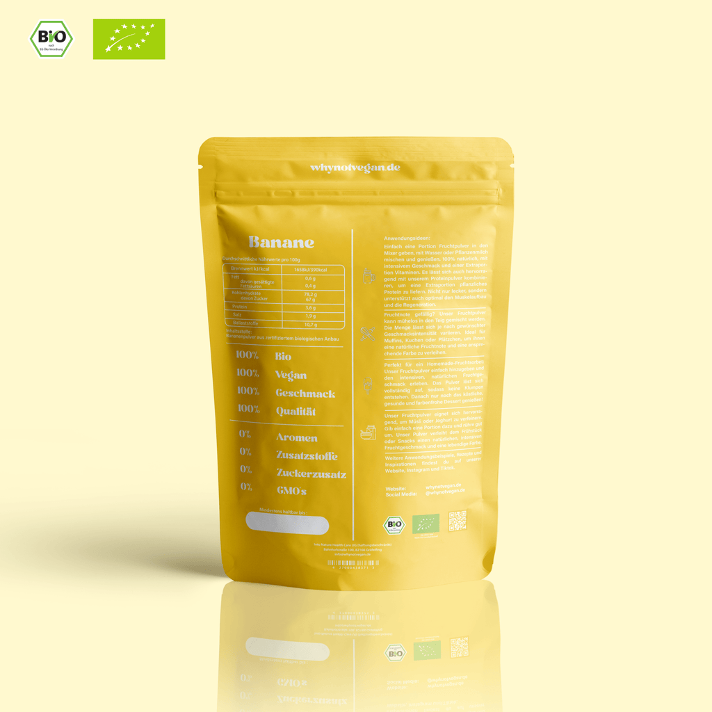 Bio-Bananenpulver gefriergetrocknet - 250g