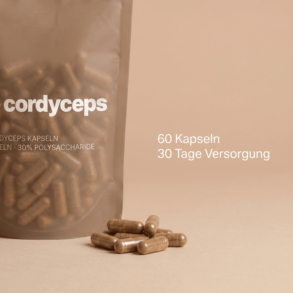 Bio-Cordyceps-Extrakt mit 60 Kapseln für eine Versorgung von 30 Tagen