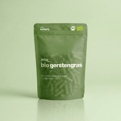 Bio Gerstengraspulver Kapseln / IntoNature