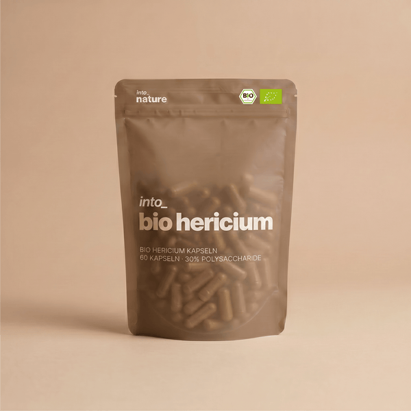 Into Nature Bio-Hericium-Extrakt in einer Packung mit 60 Kapseln