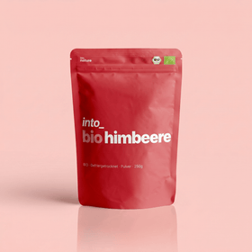 Into Nature Bio-Himbeerpulver gefriergetrocknet in der 250g Vorratspackung